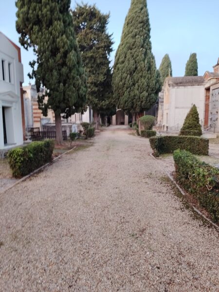 In Fermo, care and decoration of the city cemeteries. Interventions throughout the territory